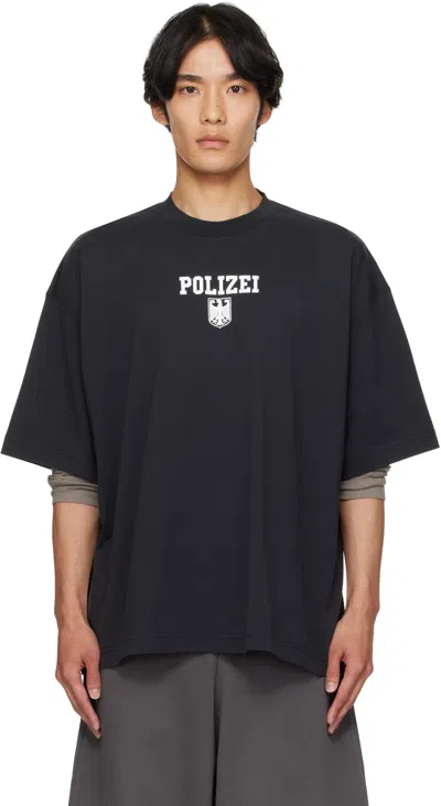 Vetements T-shirt With Print In Black