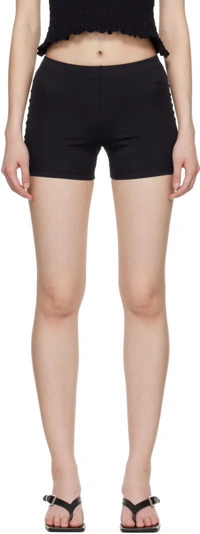 Vetements Black Push-up Yoga Shorts