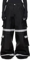 Vetements Black Security Workwear Cargo Pants In Black