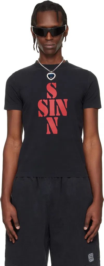 Vetements Black Sins Fitted T-shirt