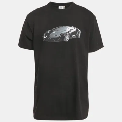 Pre-owned Vetements Black Super Car Print Cotton Crew Neck Oversized T-shirt S