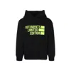 Vetements Logo-print Hoodie In Black