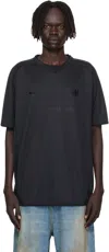 Vetements Black Trademark Football Jersey In Black