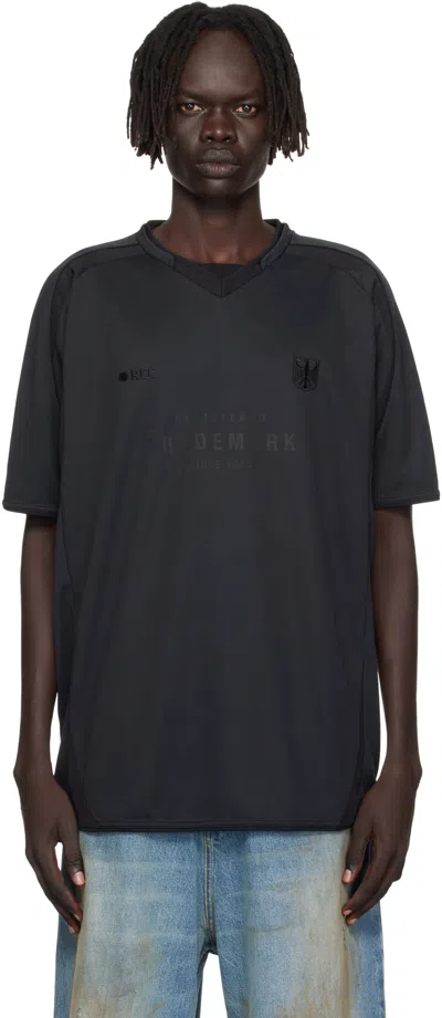Vetements Black Trademark Football Jersey