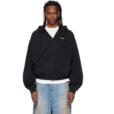 Vetements Embroidered Zip-up Hoodie In Animal Print