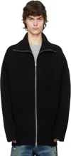 Vetements Zip-up Cardigan In Black