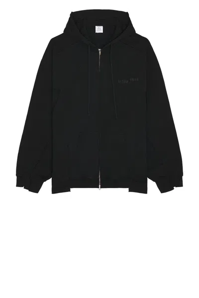 Vetements Blackout Cut-up Hoodie