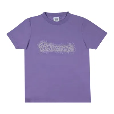 Pre-owned Vetements Bling Logo Fitted T-shirt 'lilac' | Purple | Women's Size S