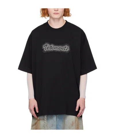 Vetements Bling Short-sleeved T-shirt In Black