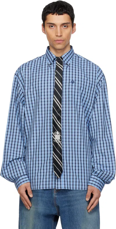 Vetements Blue & Navy Tie Classic Shirt