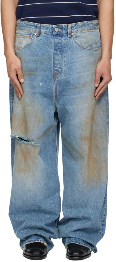Vetements Blue Back-to-front Jeans