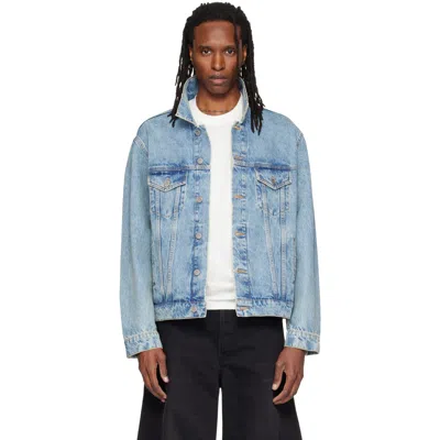 Vetements Blue Fitted Denim Jacket