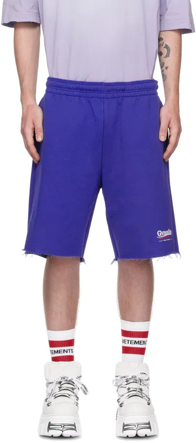 Vetements Gvasalia For  Shorts In Blue