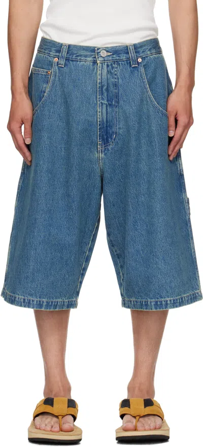 Vetements Blue Hip-hop Denim Shorts