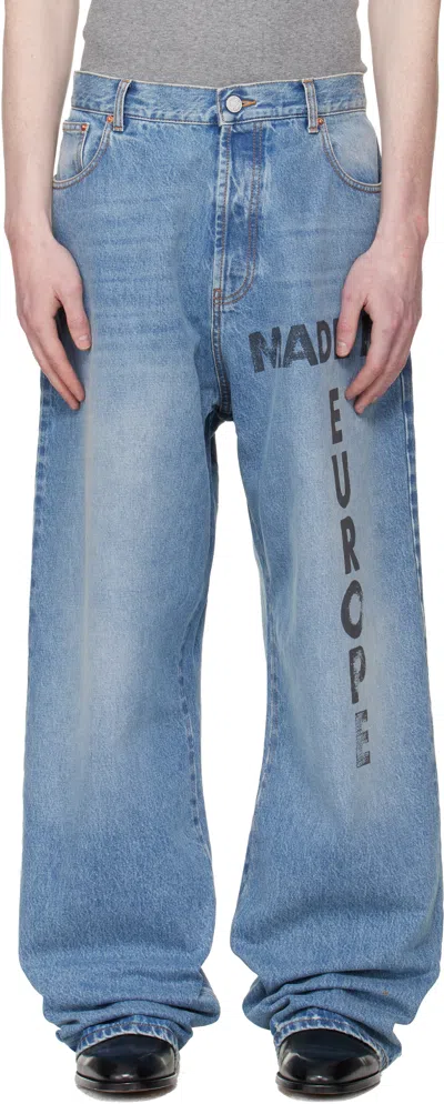 Vetements Blue 'made In Europe' Jeans