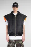 Vetements Hooded Logo Bomber Vest In Black