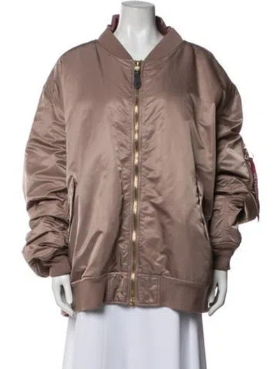 Pre-owned Vetements Bomber Nylon Bomber Jacket In Neutrals