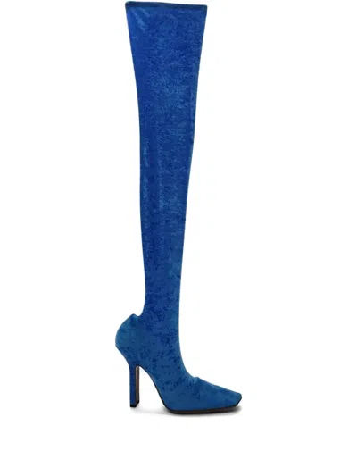 Vetements Boomerang Sock Boots In Blue