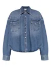 Vetements Button-fastening Denim Shirt In Blue