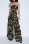 Vetements Camo Cargo Pants In Green