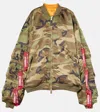 Vetements Cargo Bomber Jacket In Green Camo