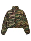 Vetements Camouflage Down Jacket Casual Jackets, Parka Green In Green