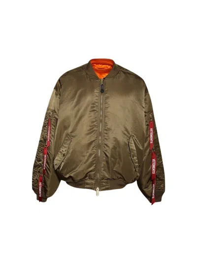 VETEMENTS VETEMENTS CARGO BOMBER JACKET GREEN