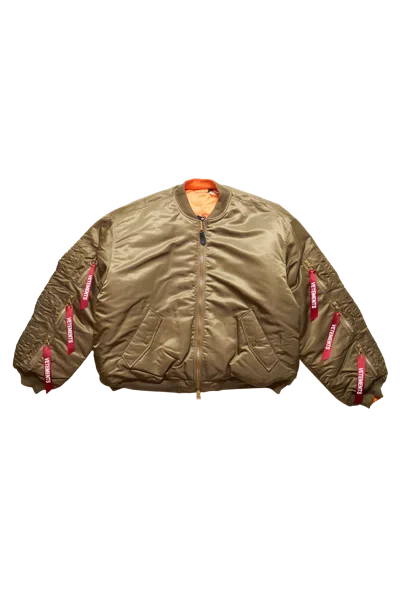 VETEMENTS VETEMENTS CARGO BOMBER JACKET GREEN