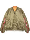 Vetements Reversible Padded Jacket In Green