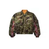 Vetements Cargo Bomber Jacket In Green Camouflage