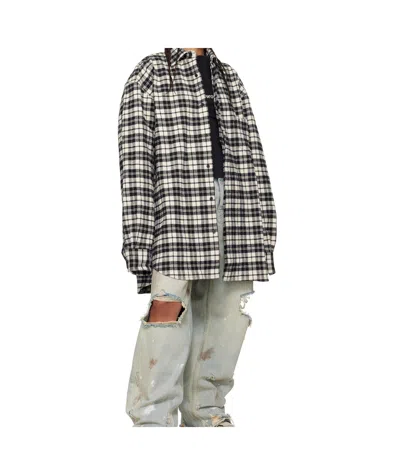 Vetements Checked Shirt In Black