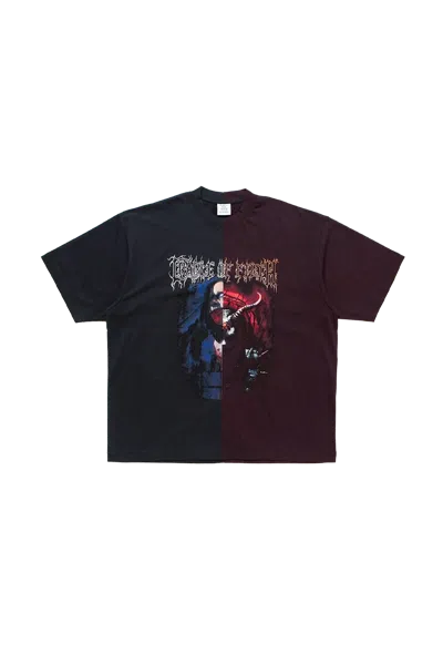 Vetements Cof Cut-up Oversized T-shirt Black/red