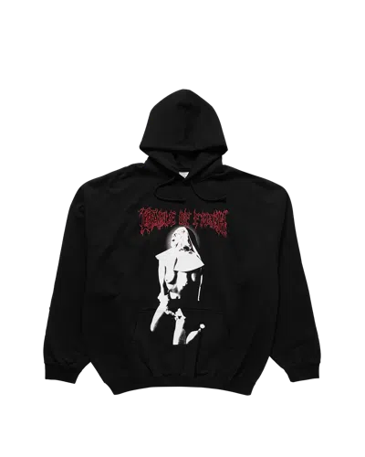 Vetements Cof Iconic Nun Oversized Hoodie Black