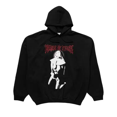 Pre-owned Vetements Cof Iconic Nun Oversized Hoodie 'black' | Men's Size L