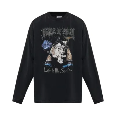 Pre-owned Vetements Cof Sacrifice Long-sleeve Top 'washed Black' | Men's Size M