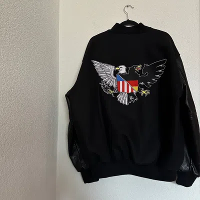 Pre-owned Vetements College Bomber Jacket In Black
