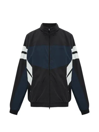 Vetements Colour-block Zip-up Jacket In Black