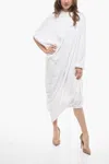 Vetements Cotton Asymmetrical Maxi Dress In White