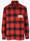 Vetements Cotton Blend Shirt With Check Pattern In Red