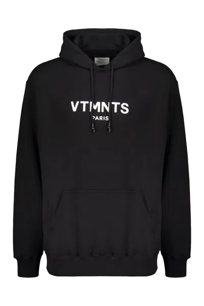 Vetements Cotton Hoodie In Black