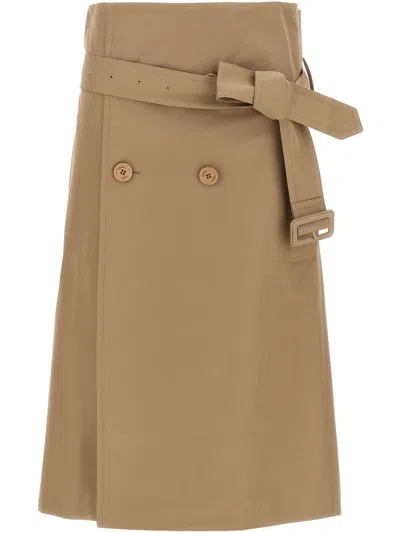 VETEMENTS COTTON MIDI SKIRT