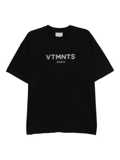 Vetements Cotton T-shirt In Black