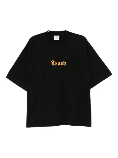 Vetements Cotton T-shirt In Black