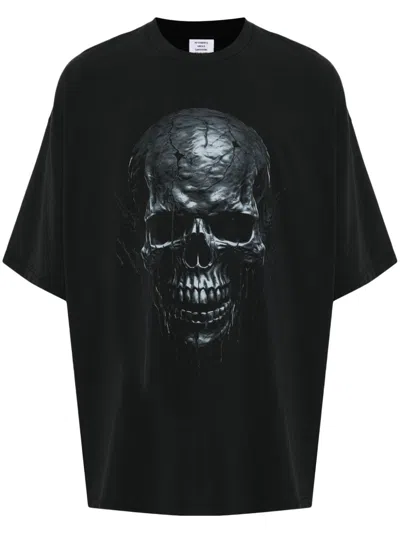 Vetements Cotton T-shirt In Black