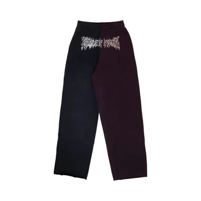 Pre-owned Vetements Cradle Of Filth Cut-up Sweatpants 'black/red' | Men's Size S