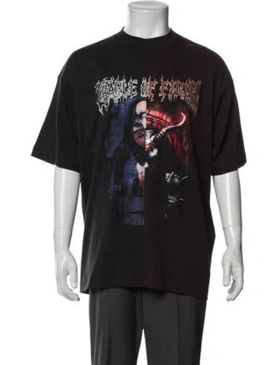 Pre-owned Vetements Cradle Of Filth Cut-up Graphic Print T-shirt W/ Tags In Black
