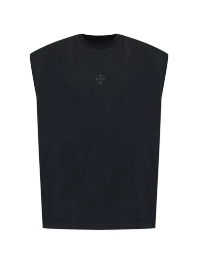 Vetements Crew-neck Graphic T-shirt In Black