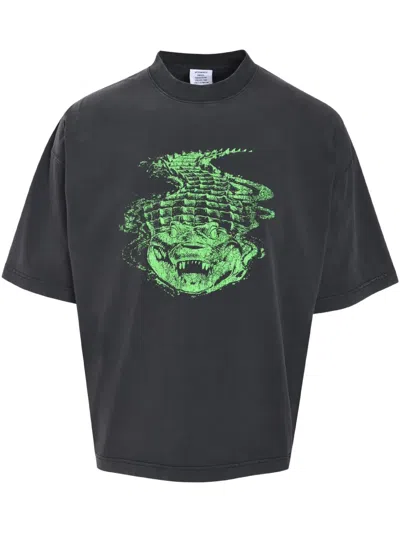 Vetements Croc T-shirt In Black