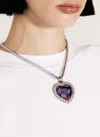 VETEMENTS CRYSTAL HEART NECKLACE