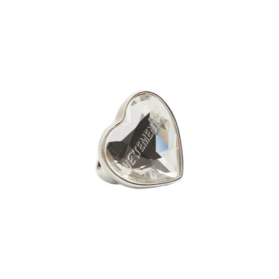 VETEMENTS CRYSTAL HEART RING